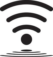 WiFi icon symbol. wifi sign with a wave signal vector