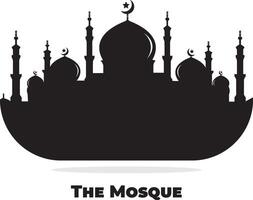 Mosque icon , masjid islamic background masjid vector