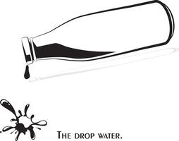 Water drop or drop water vector