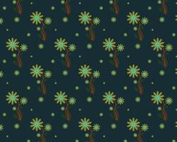 Modern Organic Floral Pattern with beautiful background vector