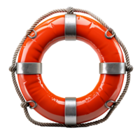 Life preserver ring on isolated transparent background png