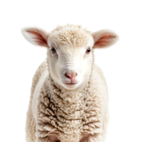 Lamb front view isolated on isolated transparent background png