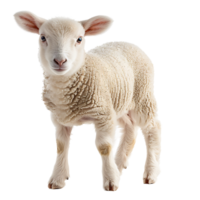 Lamb front view isolated on isolated transparent background png