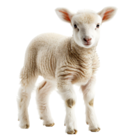 Lamb front view isolated on isolated transparent background png