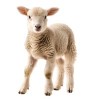 Lamb front view isolated on isolated transparent background png