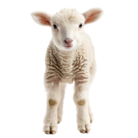 Lamb front view isolated on isolated transparent background png