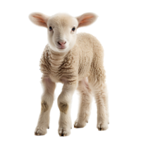 Lamb front view isolated on isolated transparent background png