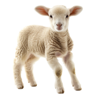 Lamb front view isolated on isolated transparent background png