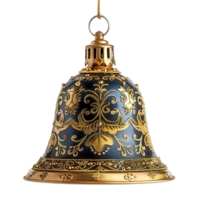 Christmas bell on isolated transparent background png