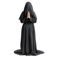 Nonne beten auf isoliert transparent Hintergrund png