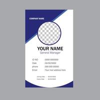 Multipurpose Company ID Card Template,Company Id Card. vector