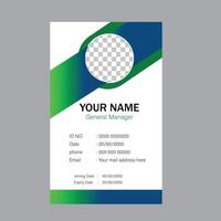Multipurpose Company ID Card Template,Company Id Card. vector