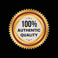 Authentic quality Stamp Seal Template vector