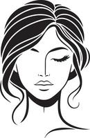 Women Beauty Face Silhouette Illustration vector