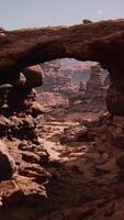 red stone arch in grand canyon park video