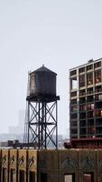New Yorker Wasserturm-Tankdetail video