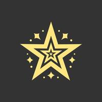 sparkle star, winkling stars. Shine icon, Clean star icon. isolated on black background. illustration vector