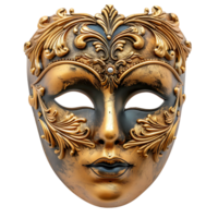 d'or opéra masque sur isolé transparent Contexte png
