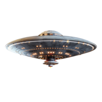 UFO unbekannt fliegend Objekt auf isoliert transparent Hintergrund png