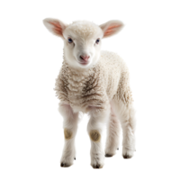 Lamb front view isolated on isolated transparent background png