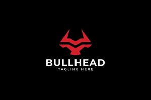 bull head modern logo design for professional corporate company business vector