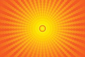 Sunburst Pattern Background for Summer Banner vector