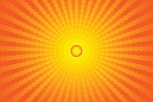 Sunburst Pattern Background for Summer Banner vector