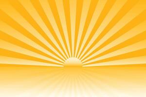 Sunburst Pattern Background for Summer Banner vector