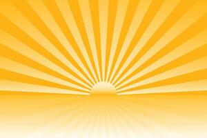 Sunburst Pattern Background for Summer Banner vector