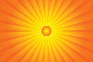 Sunburst Pattern Background for Summer Banner vector