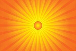 Sunburst Pattern Background for Summer Banner vector