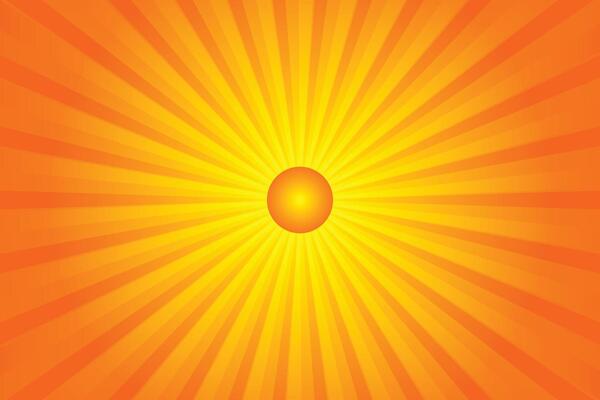Sunburst Pattern Background for Summer Banner