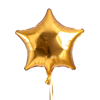 Star balloon on isolated transparent background png