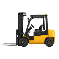 Forklift on isolated transparent background png