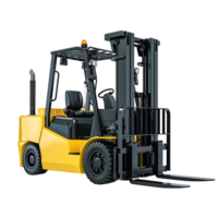 Forklift on isolated transparent background png