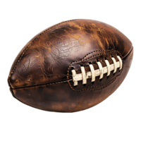 American football on isolated transparent background png