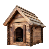 Dog house on isolated transparent background png