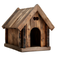 Dog house on isolated transparent background png