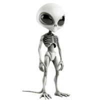 An alien on isolated transparent background png