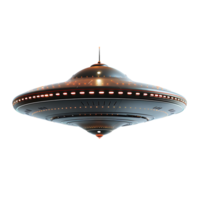 Ufo unidentified flying object on isolated transparent background png