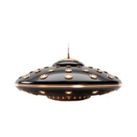 Ufo unidentified flying object on isolated transparent background png