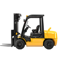 Forklift on isolated transparent background png