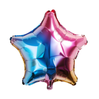 Star balloon on isolated transparent background png