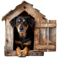 hond huis Aan geïsoleerd transparant achtergrond png