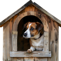 Hund Haus auf isoliert transparent Hintergrund png