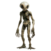 un extraterrestre sur isolé transparent Contexte png