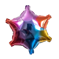 Star balloon on isolated transparent background png