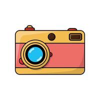 Retro camera icon. Device gadget technology and electronic theme. Isolated design. illustration vector