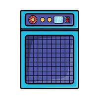 retro speaker amplifier illustration. For vintage music theme design element vector