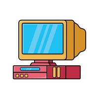 Computer icon. Device gadget technology and electronic theme. Isolated design. illustration vector